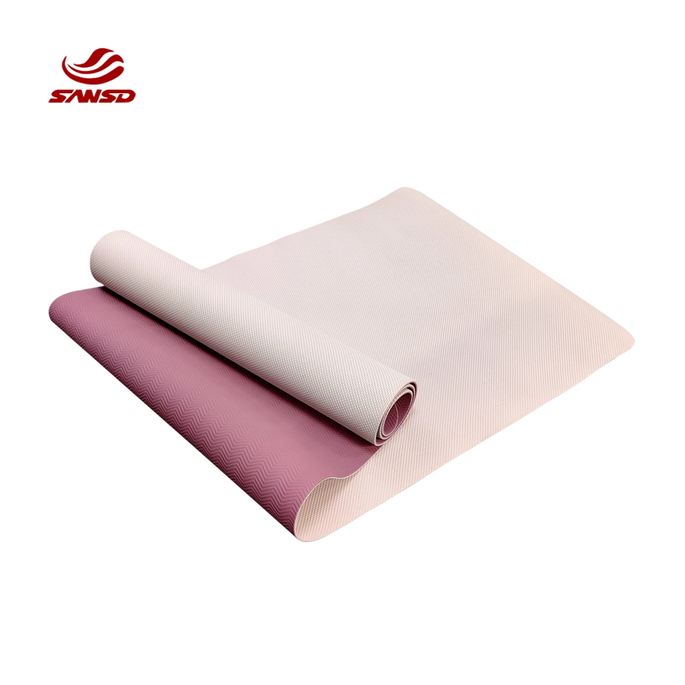 Factory Price High Elastic Yoga Mat Pilates Anti-Tear High Density Non Slip TPE Yoga Mat