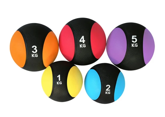 Hot Sale Gym Home Fitness Exercise Equipment Rubber Custom Medicine Balls in Different Weight